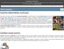 Tablet Screenshot of guantesdesechablesmultiusos.com
